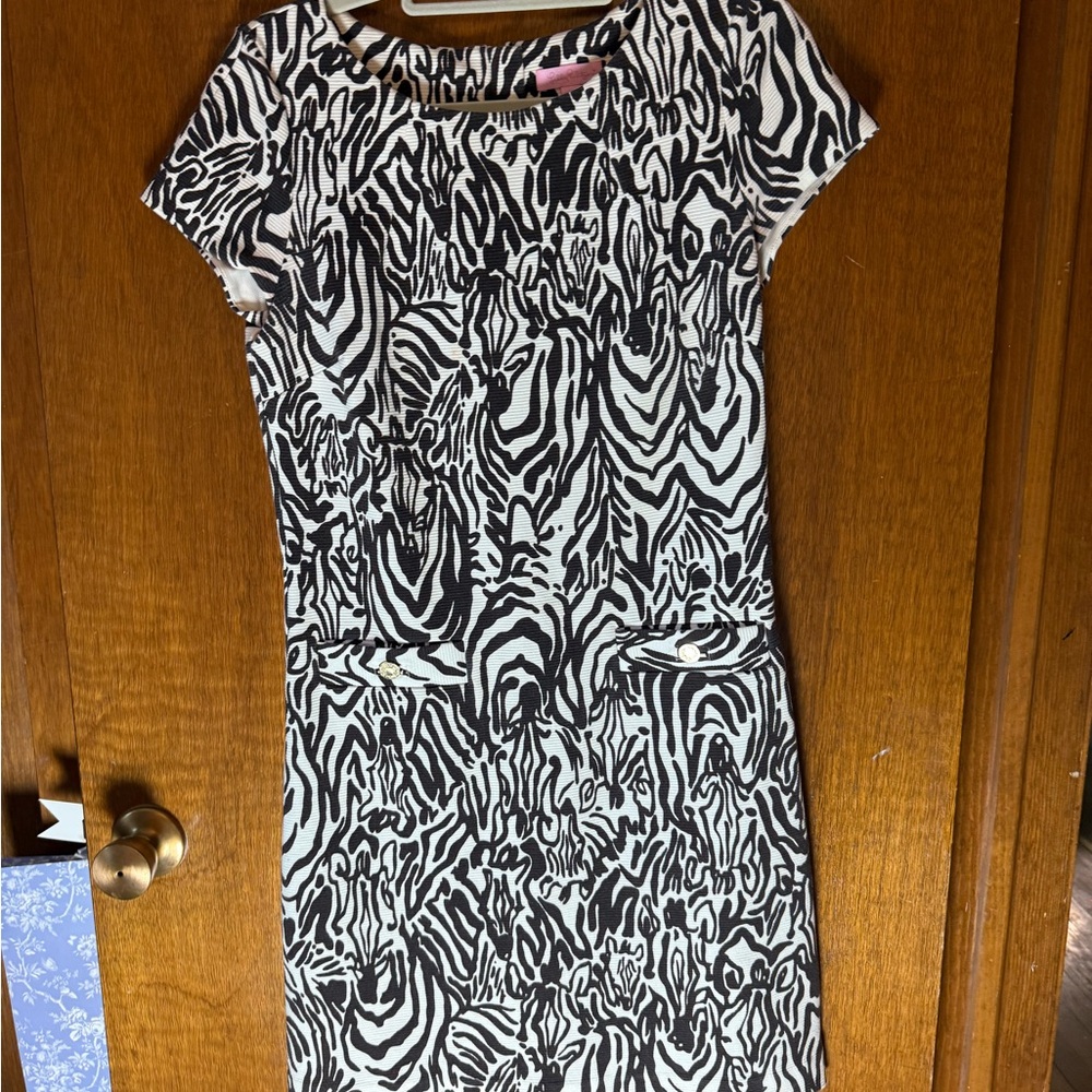 Lilly Pulitzer Black and White Patterned Dress